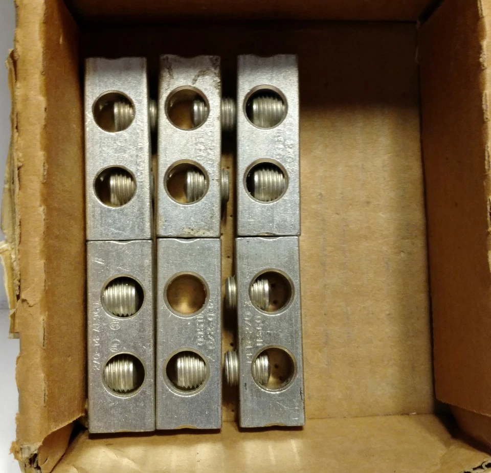 6 Ilsco PED-2-2/0-Z Solderless Lug Connectors - Image 2 of 3