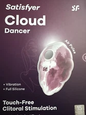 Satisfyer Cloud Dancer-Mint Clitoral Stimulator Vibrator -Clitoris Sucker,