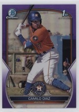 2023 Bowman Chrome Prospects Purple Refractor 148/250 Camilo Diaz #BCP-186 qw7