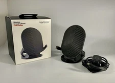 Verizon 5W/10W Wireless Fast Charge Charging Stand with USB-C Wall Plug - Black