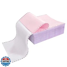 FirstZi 9-1/2 x 11 Inches NCR Continuous Feed Computer Paper 2-Ply, 1000 Coun