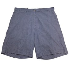 Polo Ralph Lauren Blue Gingham Checkered Cotton Mens Shorts Size 36
