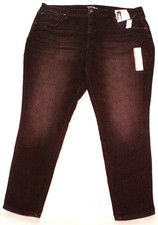 Time and Tru Womens High Rise Curvy Skinny Black Jeans Women Plus 22  41X27 