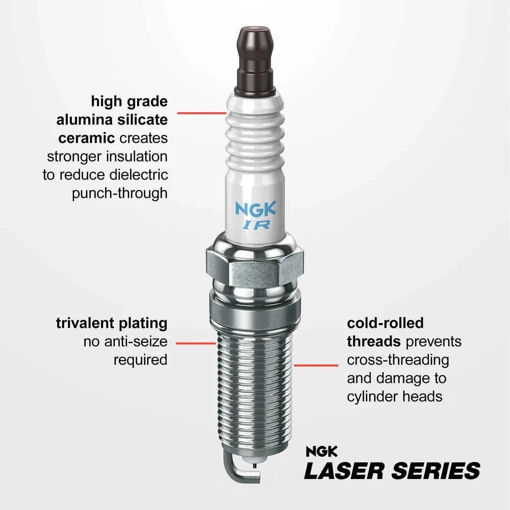 Genuine NGK 4288 PLKR7A  Laser Platinum Spark Plugs Set of 4
