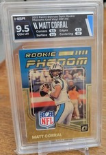 2022 Donruss Optic Matt Corral Rookie Phenom 1/1 Gold Vinyl Shield Superfractor 