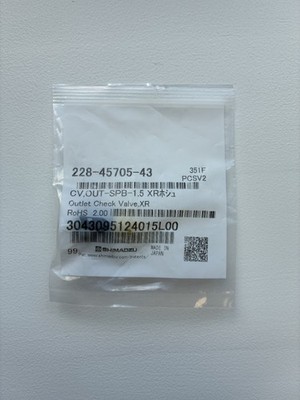 Check Valve Out, LC-20ADXR, LC-40D/XR - Cat. No. 228-45705-43