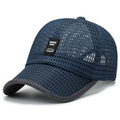 Men's Breathable Mesh Baseball Cap for Summer Outdoor Hat Trucker Cap Gym
