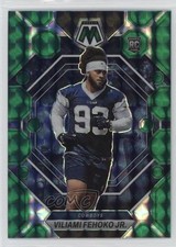 2023 Panini Mosaic Rookies Green Mosaic Prizm Viliami Fehoko Jr #375 1a7j