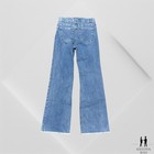 Flog Womens 25 Denim Jeans Wash Wide Leg Pull On Stretch Comfy Jeans Casual — photo 2