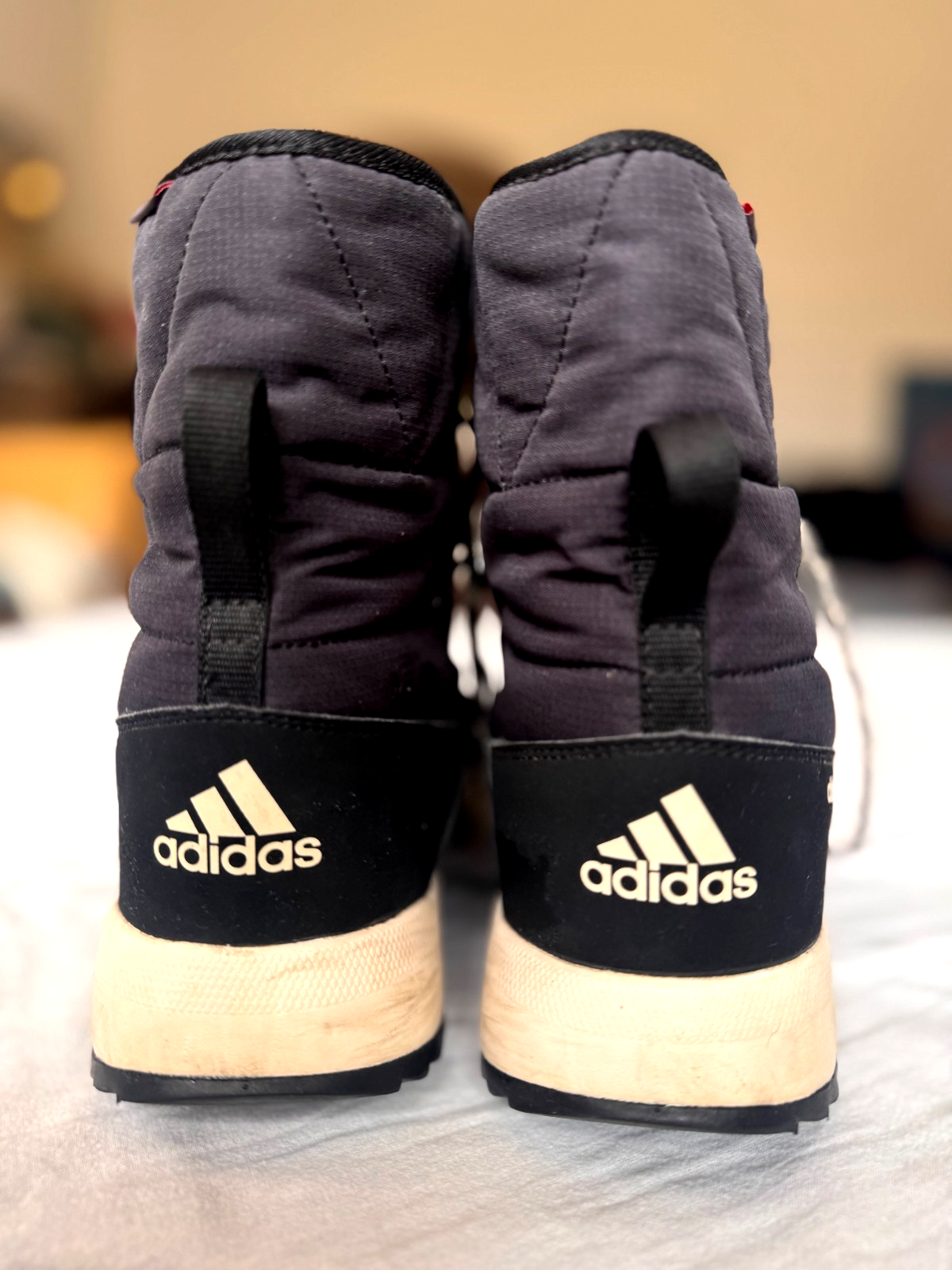 SAOLA Stivali Adidas donna US 9 1 2 neri caldi climatici alti stringati suola trazione