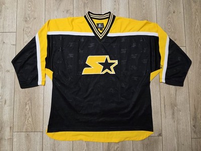 VINTAGE STARTER HOCKEY JERSEY 90S STARTER SHIRT STARTER HOCKEY SHIRT BLACK XL