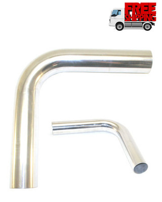 2 Inch Aluminum Mandrel Bent Tube 90 Degree Elbow Pipe 4 Inch Legs Polished