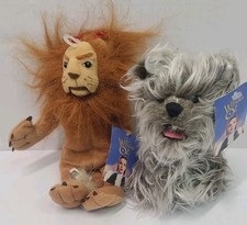 Wizard of Oz Toto Dog Plush 7"  Lion Plush Warner Bros 1998 NWT