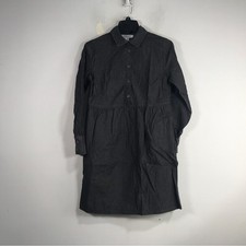 Nine West 1/2 Button Down Peplum Dress, Women's Size XS - Black