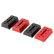 13mm/18mm Low-Profile Rail Shim Kit - Red/Black Guide Ring  Leveling Spacer