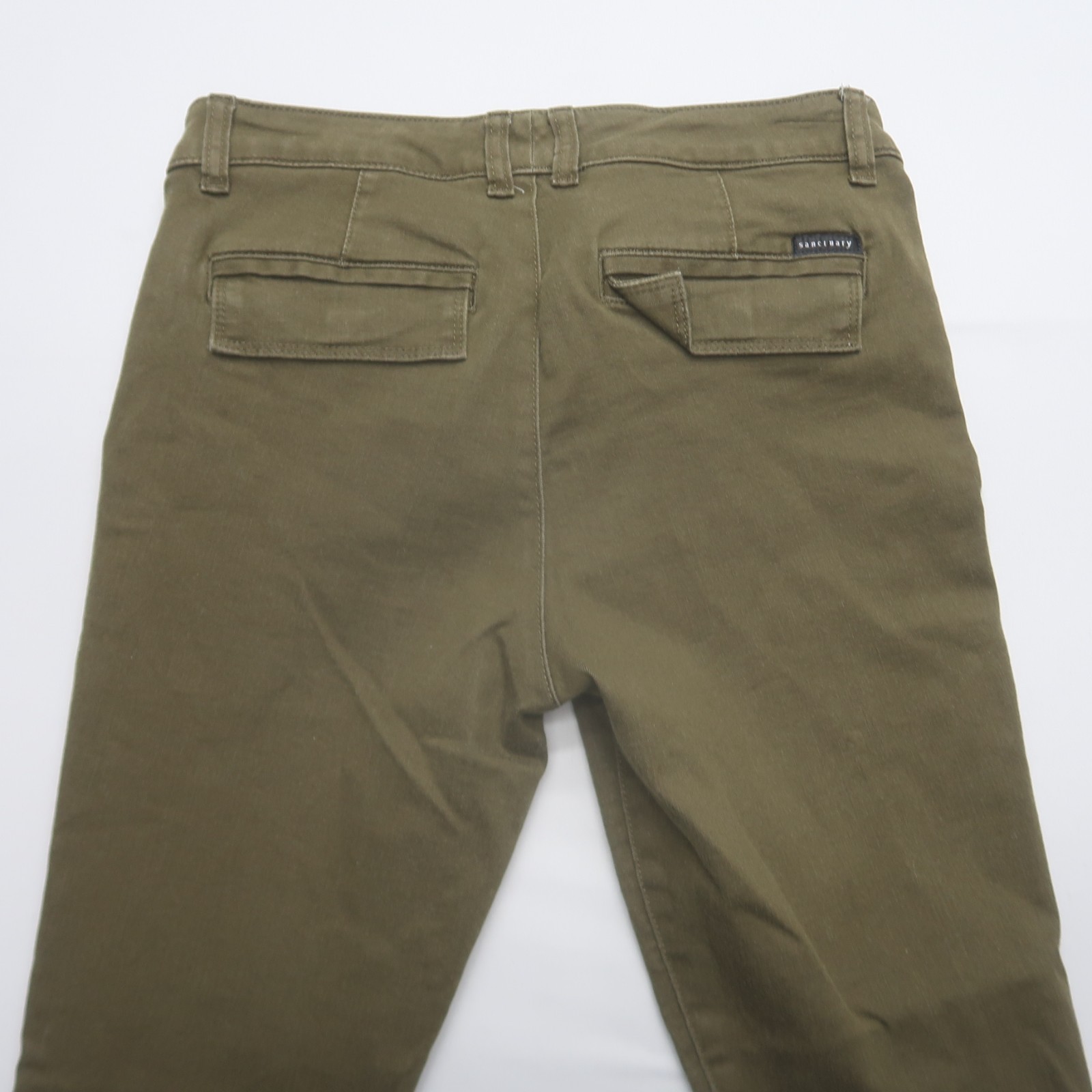 Sanctuary Womens Skinny Utilitiy Pants Size 29 Green Mid Rise Stretch Trousers