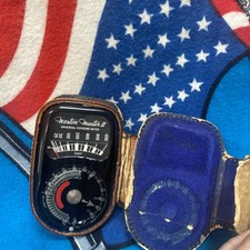 STUNNING WESTON MASTER II 2 UNIVERSAL EXPOSURE LIGHT METER 735 W/ LEATHER CASE