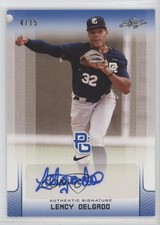 2017 Leaf Perfect Game National Showcase Blue 4/15 Lency Delgado Auto 0b2