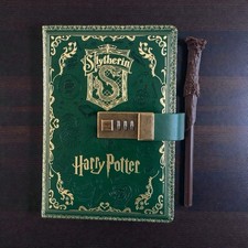 Fantasy Wizard Notebook  Wand Pen Gift Set A5 Faux Leather Lock Journal, Gift