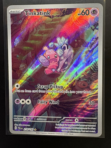 Tinkatink 216/193 Paldea Evolved IR Full Art Holo Eng Pokemon TCG