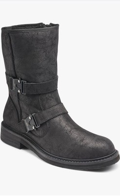 Men's Karl Lagerfeld Faux Shearling Lined Double BuckleBoots 9,5 Sz