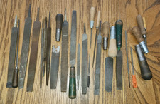 Lot of 20+ Steel Files - MADE IN USA Vintage - Various sizes, shape, USED