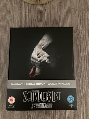 Schindler's List Definitive Edition, Blu-ray - UK IMPORT, REGION FREE, LIKE NEW