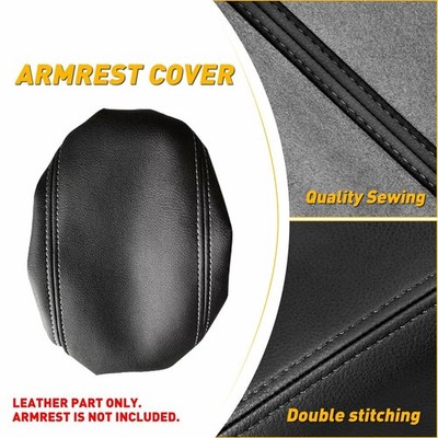 For 15-21 Lexus NX200t NX300 Leather Car Center Console Lid Armrest Cover Black