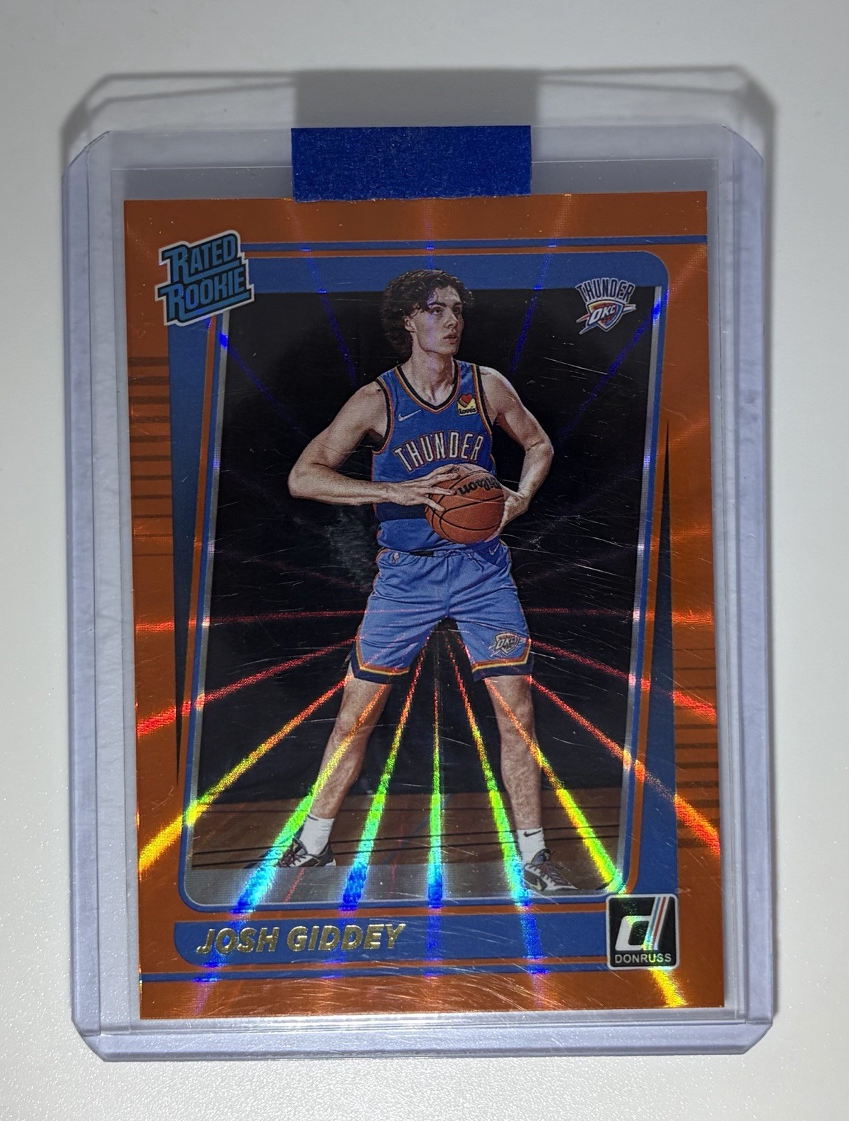 2021-22 Panini Donruss - Rated Rookie Josh Giddey #202 Holo Orange Laser (RC)