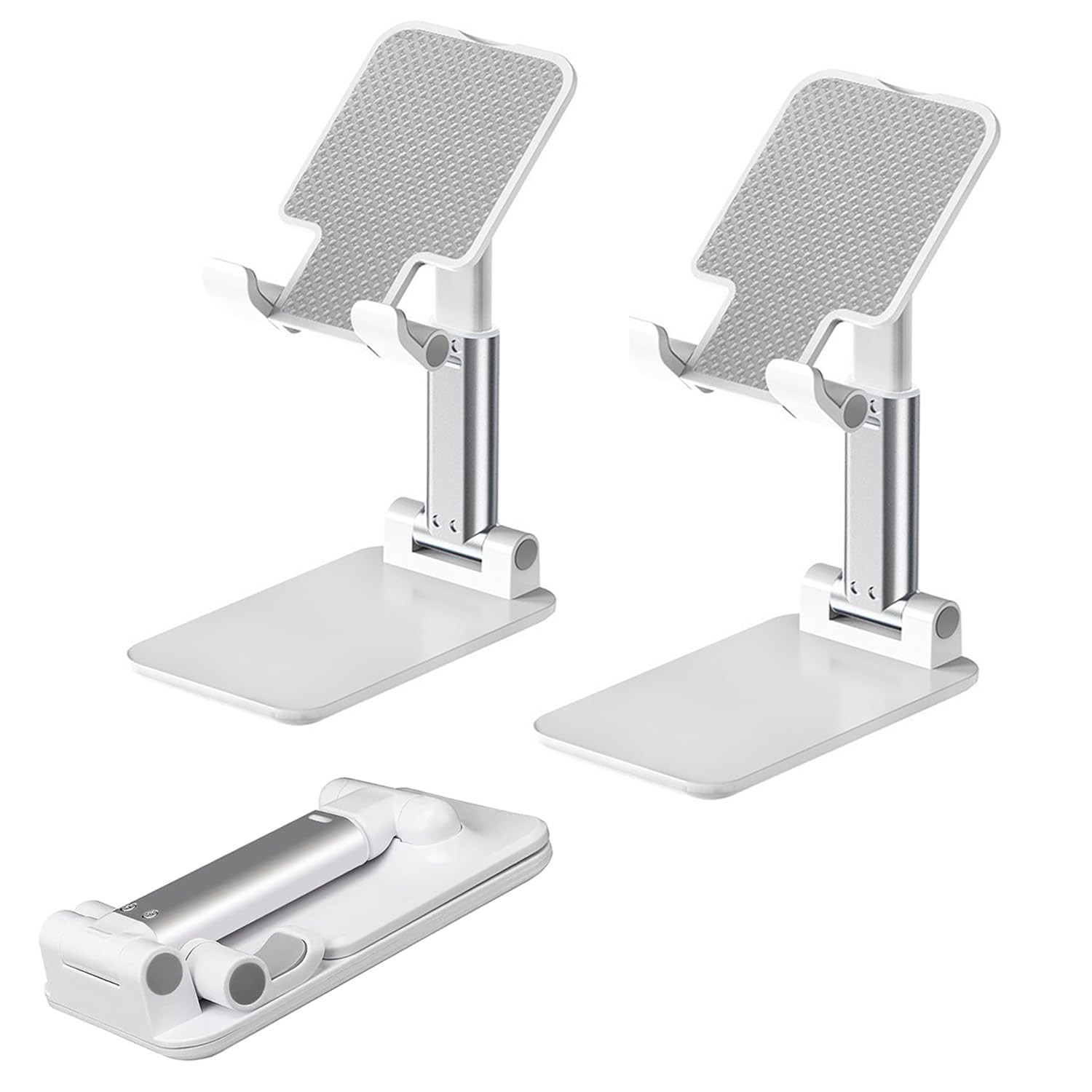 Cell Phone Stand for Desk, 2Pack Foldable Mobile Phone Holder - Adjustable An...