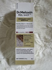 New Dr. Melaxin Peel Shot Exfoliant Rice Ampoule 2.7 fl oz