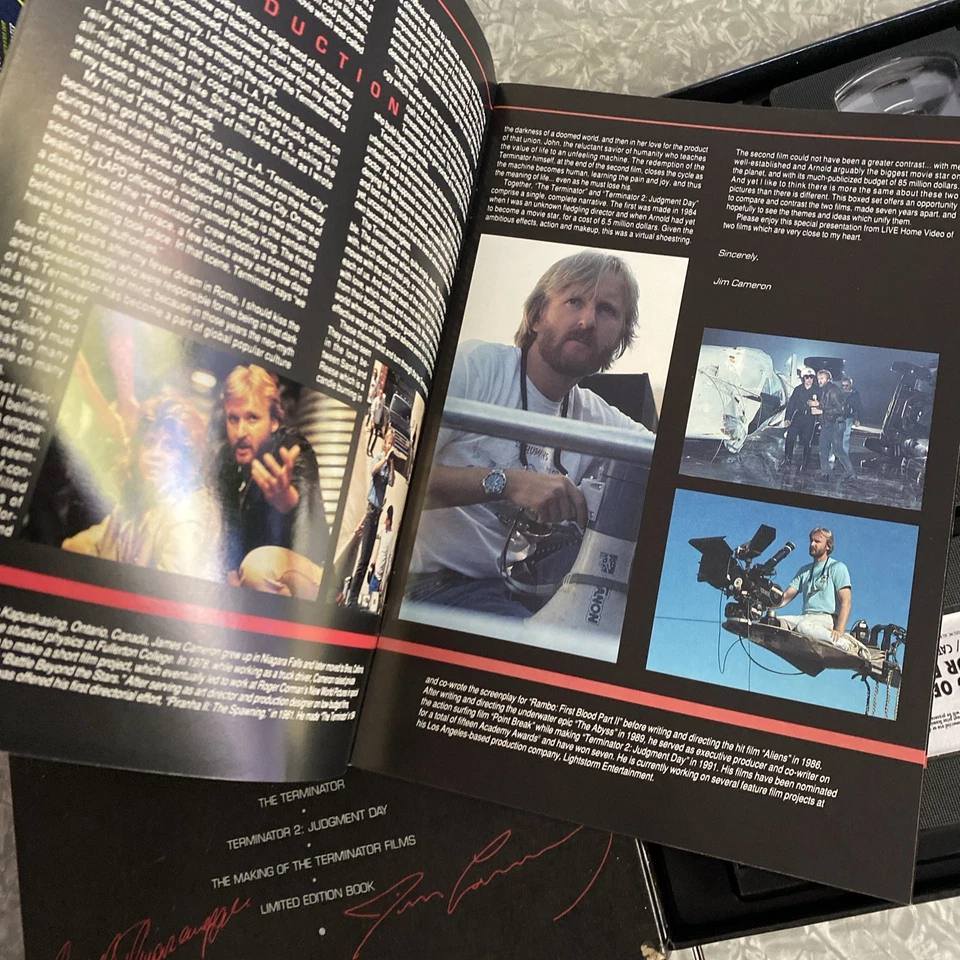The Terminator Collection VHS Box Set with Book 1992 Limited Edition - Image 4 of 4