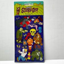 Vintage SandyLion SCOOBY-DOO Stickers 2 Sheets Cartoon Network Velma Shaggy 1998