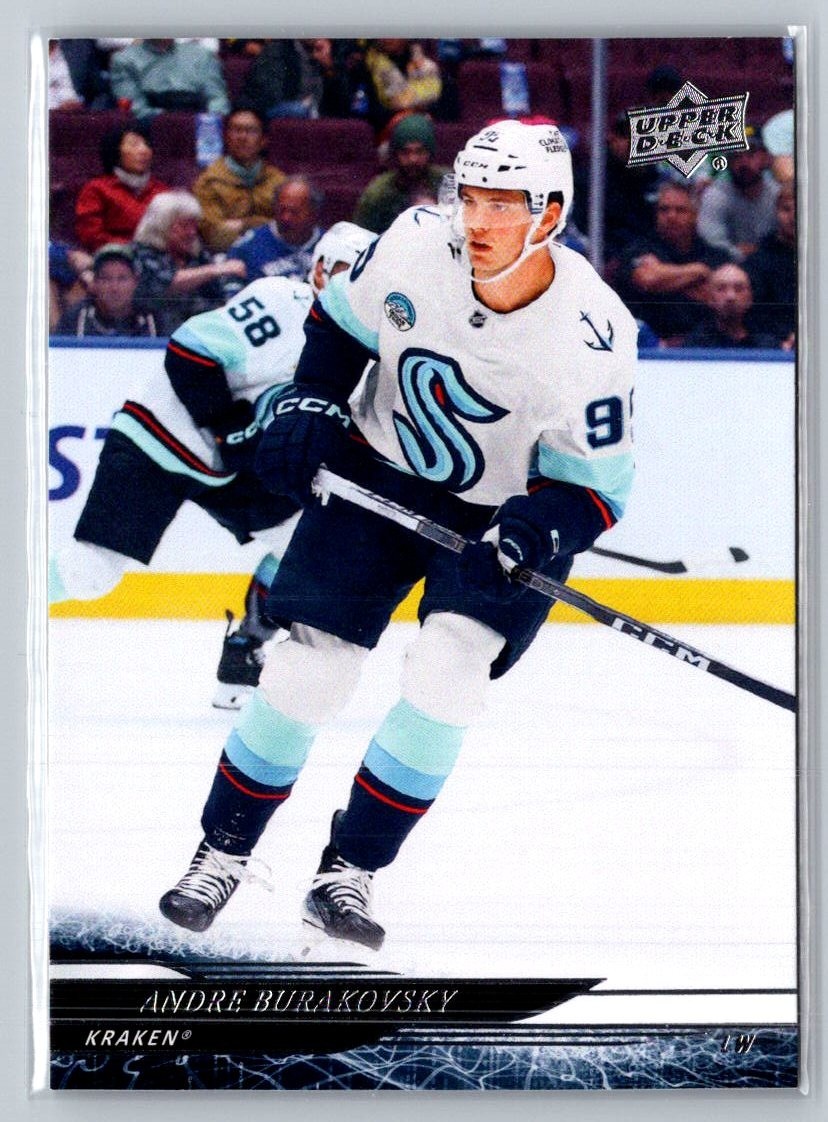 2024-25 Upper Deck #608 Andre Burakovsky Kraken. Buy 2+, Get FREE SHIPPING