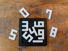 Number Packing Puzzle – Logic Brain Teaser, Impossible Fit Challenge, Desk Toy