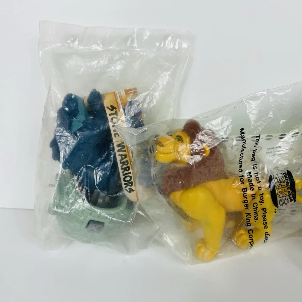 3 винтажных игрушки для детского питания 90-х Burger King лот товаров MIP Rugrats Gargoyles Lion King - Изображение 2 из 4