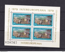 Romania 1979 Mi 157  Sheet of 4 with marginal inscription MNH 16285