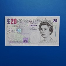 1999 BANK OF ENGLAND £20 SIR EDWARD ELGAR BANKNOTE - CJ21