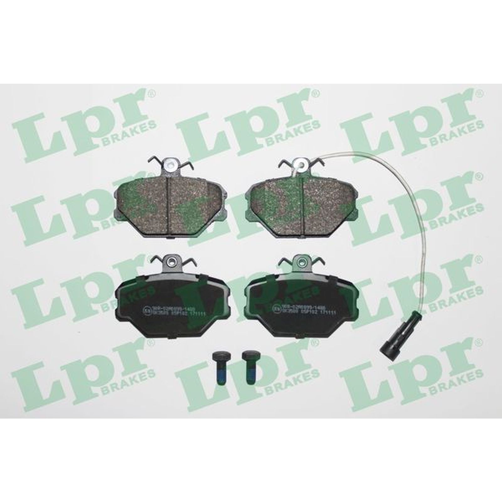 1x ORIGINAL® Lpr Bremsbelagsatz, Scheibenbremse Vorne für Fiat PANDA UNO (146_