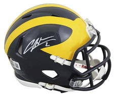 Michigan Charles Woodson Authentic Signed Speed Mini Helmet BAS #BV56514