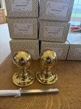 Croft Polished Brass Door Knob Pairs 8 Pairs  Priced Individually No 1756