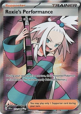 Roxie's Performance - Ultra Rare ME04: Chaos Rising 112/086 NM Holo Nobusawa/Moc