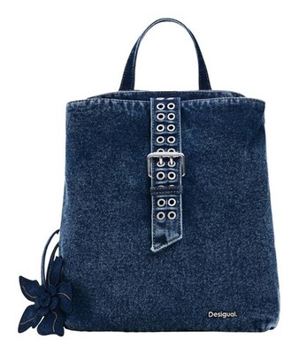 Desigual Curio Denim Mini Backpack Rucksack Denim Dark Blue dunkelblau Neu