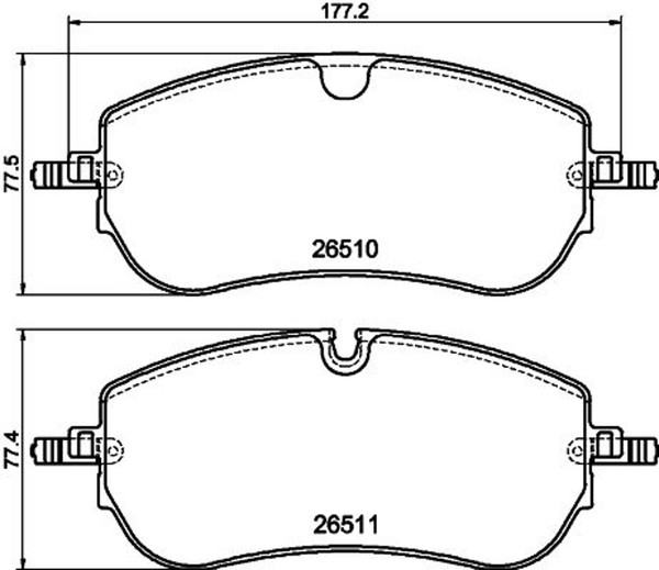 Hella Pagid Bremsbelagsatz Scheibenbremse 8DB 355 044-251 FüR Landrover Sport-image