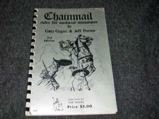 TSR Dungeons  Dragons: Chainmail - Rules for Miniatures 3rd Ed 5th Printing