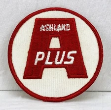 NOS Vintage Original ASHLAND OIL Patch A-PLUS Service Station Gas Advertising