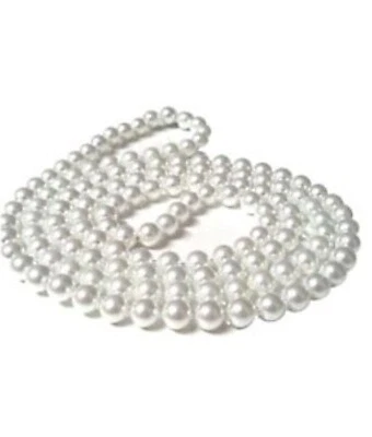 HENBRANT 150cm Gatsby Pearl Necklace Moll Flapper Beads 1920s Fancy Dress Accessary