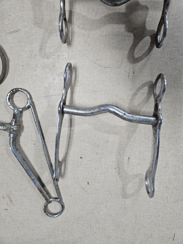 Vintage Lot of 6 Western Decor Horse Bits, Old Cowboy - Picture 5 of 14