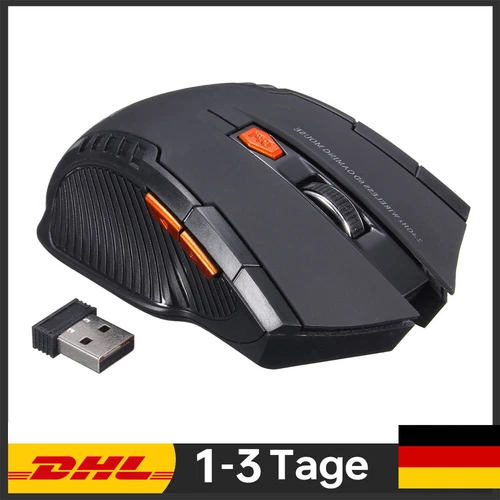 Funk maus gaming kabellos USB für Pc, Laptop, Computer Wireless Mouse USB