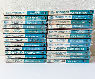Vintage Paperback Books Lot Of 24 ACE DOUBLES Science Fiction